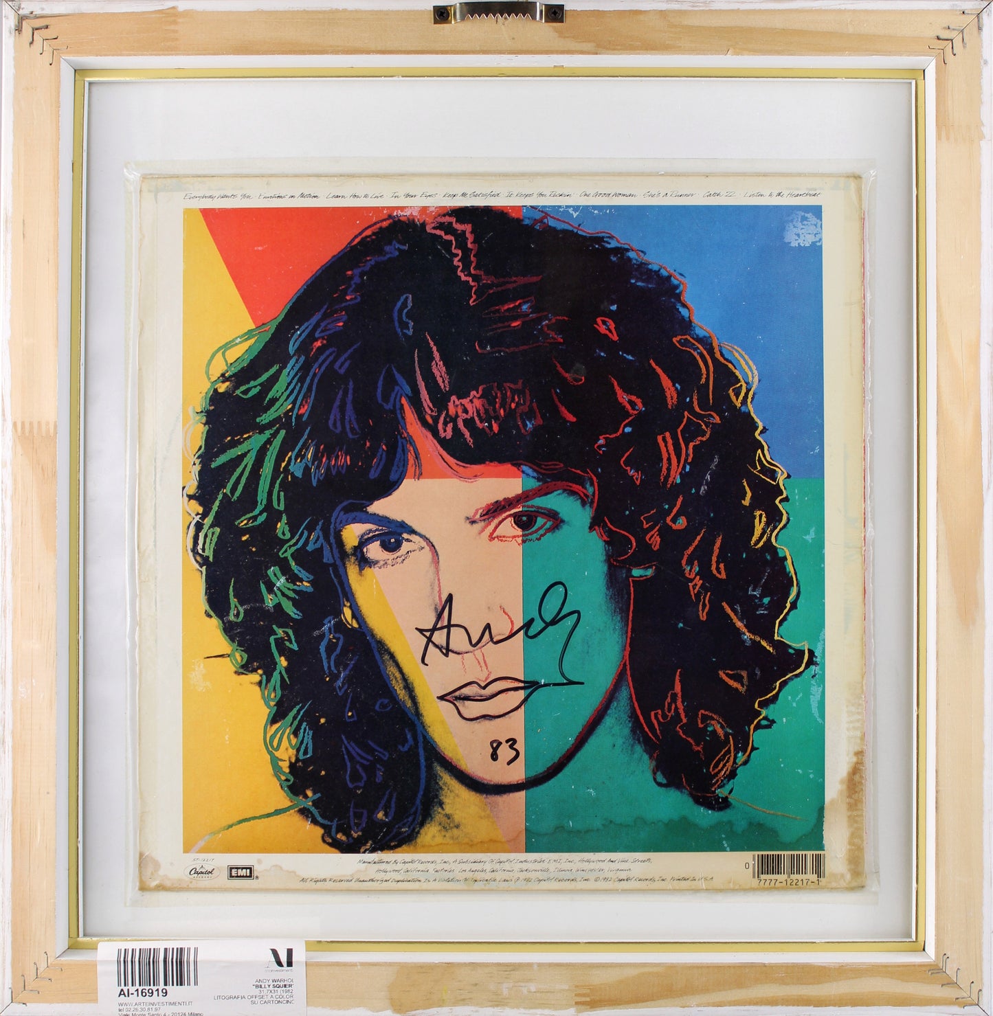 Andy Warhol, Album: Billy Squier