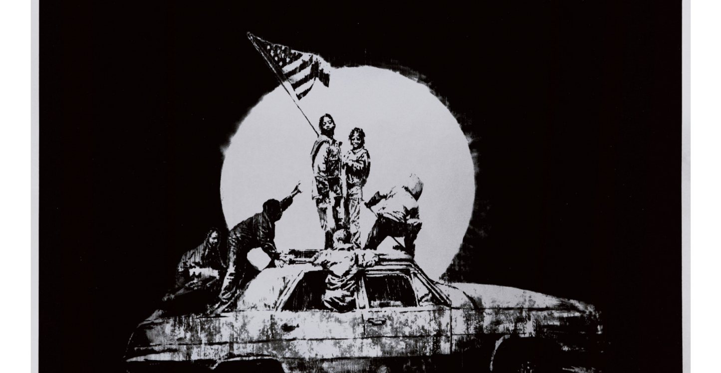 Banksy, Flag Silver
