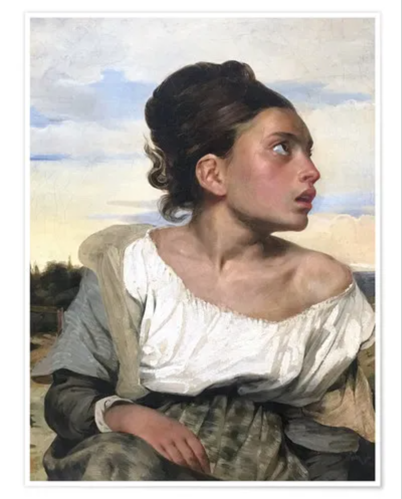 Andrea Ravo Mattoni, La giovane Orpheline – Delacroix