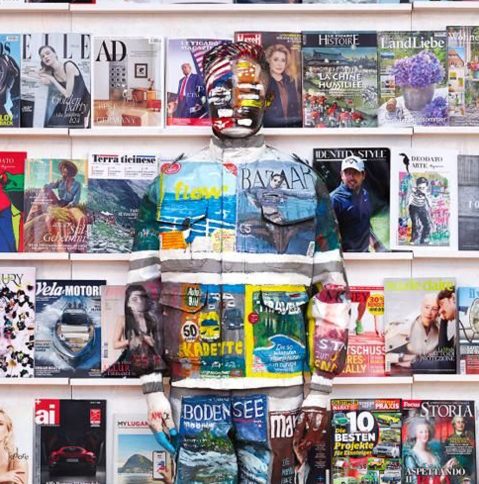 Liu Bolin, Magazine Rack