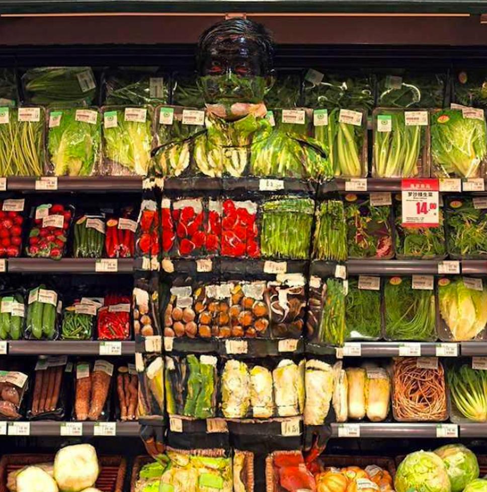 Liu Bolin, Hiding in the city, Green Food